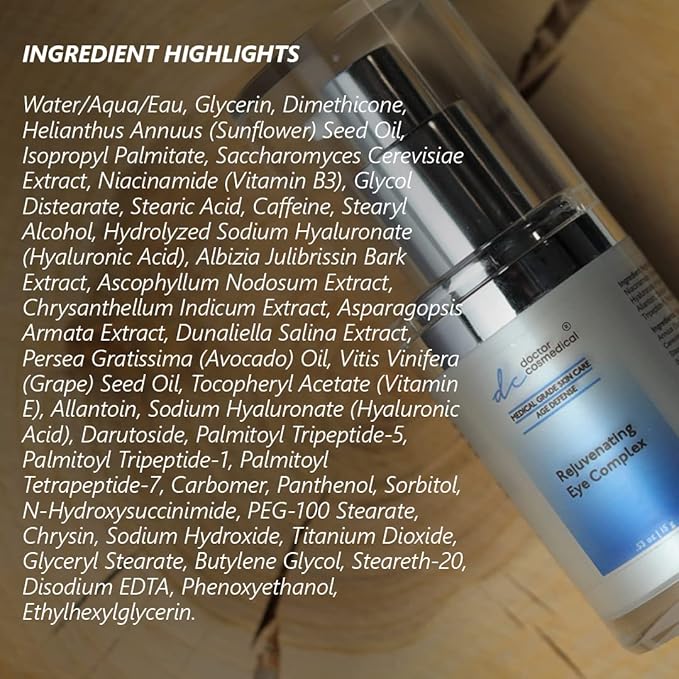 Rejuvenating Eye Complex Cream | Eye Cream for Dark Circles & Puffiness | Professional Grade Anti-Aging Eye Cream | Best Eye Cream for Instant Results | 0.53 ounce / 15g