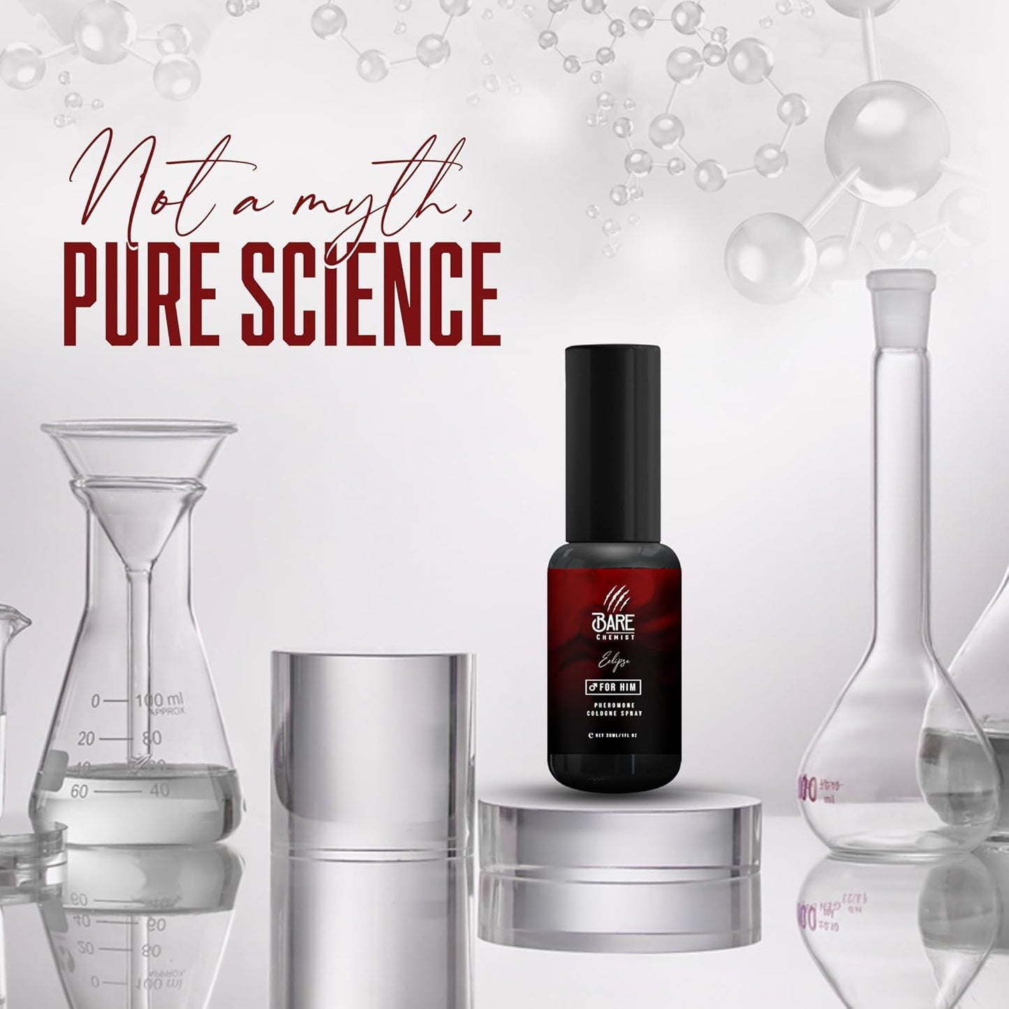 Eclipse Pheromone Cologne for Him - [Attraction Formula] Pheromone Perfume Oil Spray for Men 1oz.