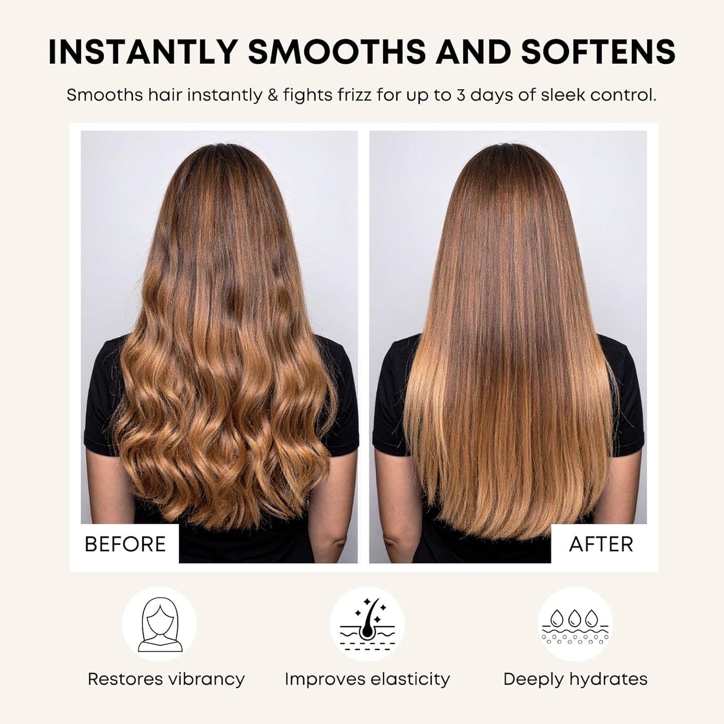 Artègo TOUCH Straight Rules Anti-Frizz Cream (3.4 oz) – Smoothing Leave-In Styling Cream for Sleek, Shiny, Frizz-Free Hair