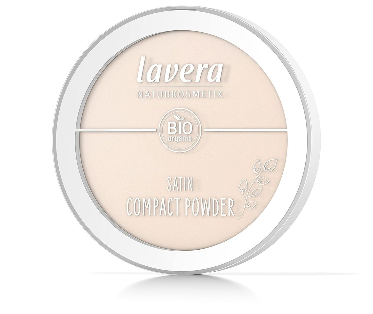 lavera Satin Compact Powder -Light 01- nude - almond oil & rice powder - Vegan - matting - long-lasting - Velvety texture 0.32 Fl Oz
