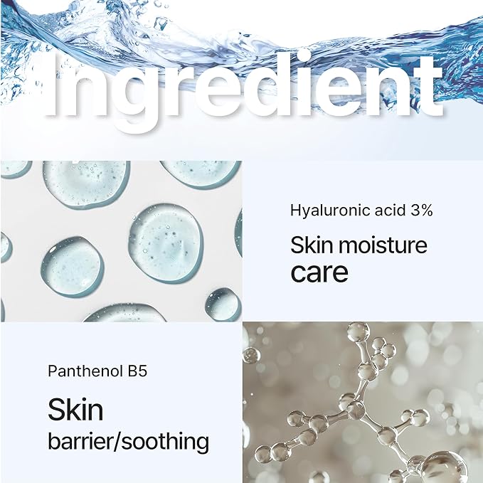 Hyaluronic Acid 3% + B5 Serum for Face with Panthenol, Ceramide, Intense Hydration, facial moisturizer, Visibly Plumped Skin 1oz Korean Skin Care