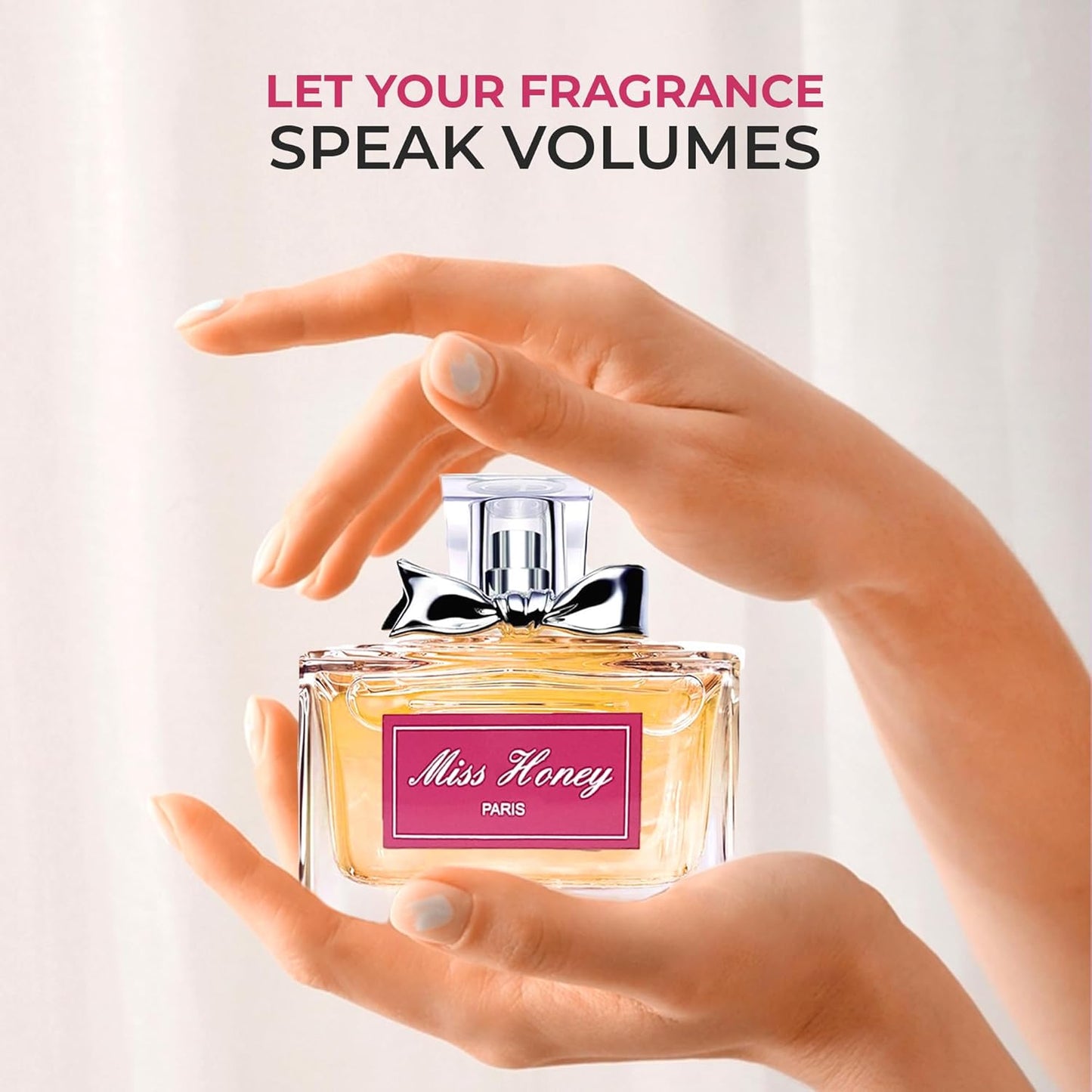 Women Perfume Miss Honey&Miss Delicate Set Eau de Parfume Spray Long Lasting Fresh Eau de Toliette for Women 3.4 Fl Oz Each Dily Used