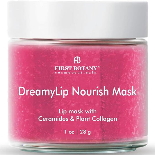 Lip Mask & Lip Balm - 2 in 1 Nourishing & Hydrating leave-on Overnight lip mask (pink)