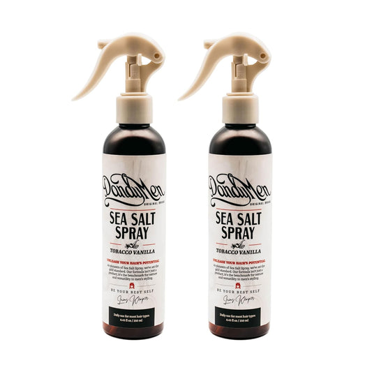 Sea Salt Spray – Lightweight Texture, Volume, and Flexible Hold with Epsom Salt & Pro-Vitamin B5 (2-pack, Tobacco Vanilla)