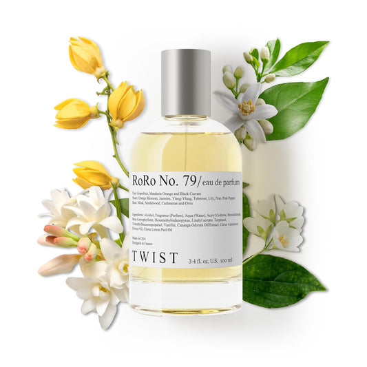 Twist Roro No. 79 Inspired by Ch. Gabrielle, Long Lasting Perfume For Women, Paraben Free, Vegan, Clean Ingredients, Fragrance - Spray 100 ml | 3.4 fl. oz.