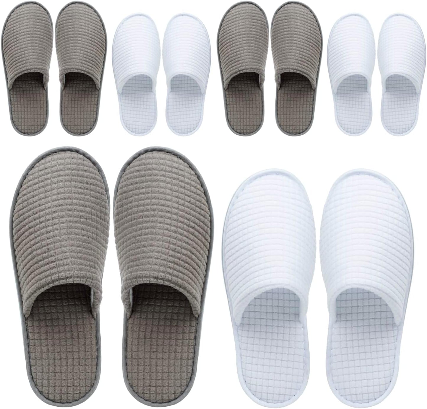 6-10 Pairs Spa Slippers, Non Slip Disposable Slippers For Guest, Washable Reusable, Which Can Be Used As Women Men, House, Indoor, Bathroom, Bedroom, Hotel, Bride Slippers