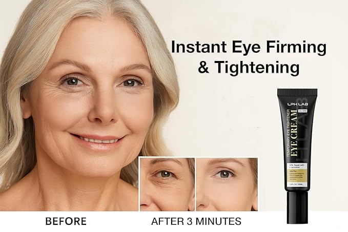Instant Firm Eye Tightening Cream: Temporary Under Eye Bag Puffiness Removal - Rapid Eyebags Tightener Reducer Treatment for Senior Men and Women, 30mL