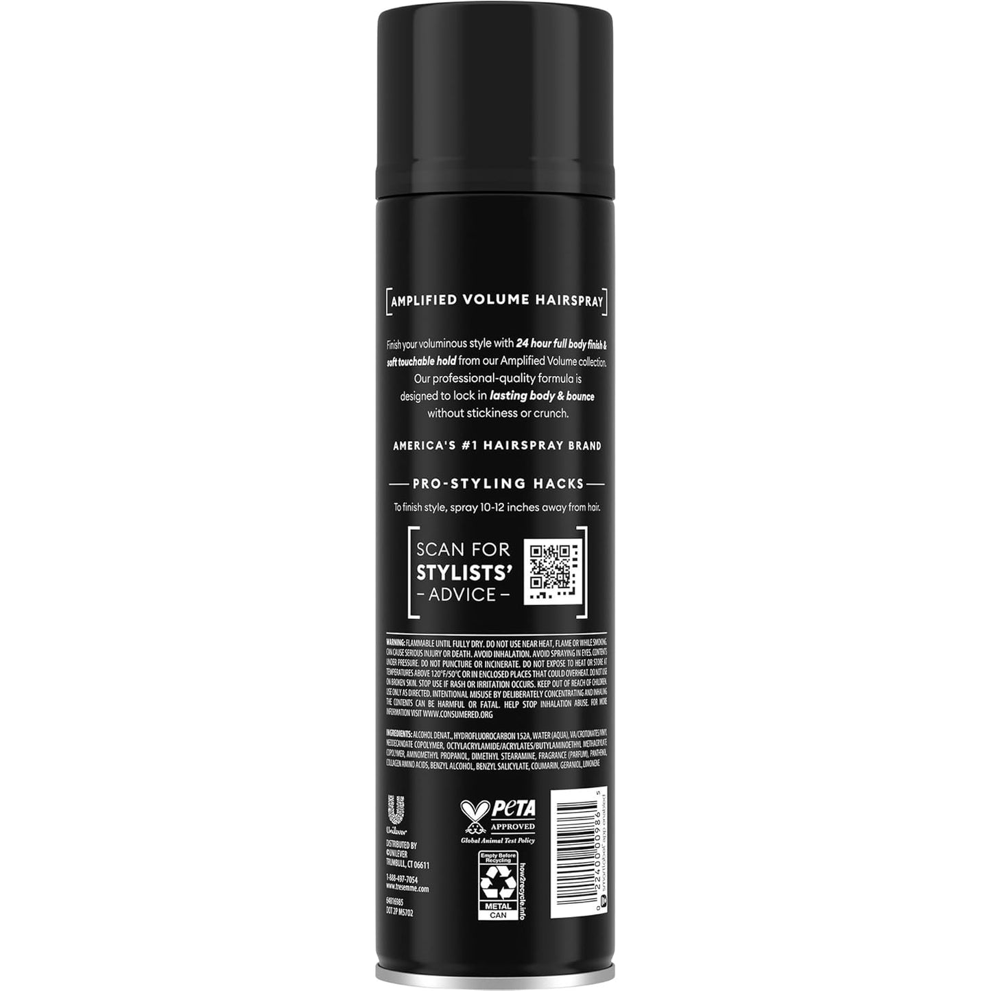 TRESemmé Hairspray, Total Volume, 2-Pack + Keratin Repair Hair Mask – Moisturizing Hair Spray, Anti-Frizz Hair Products (3 Piece Set)