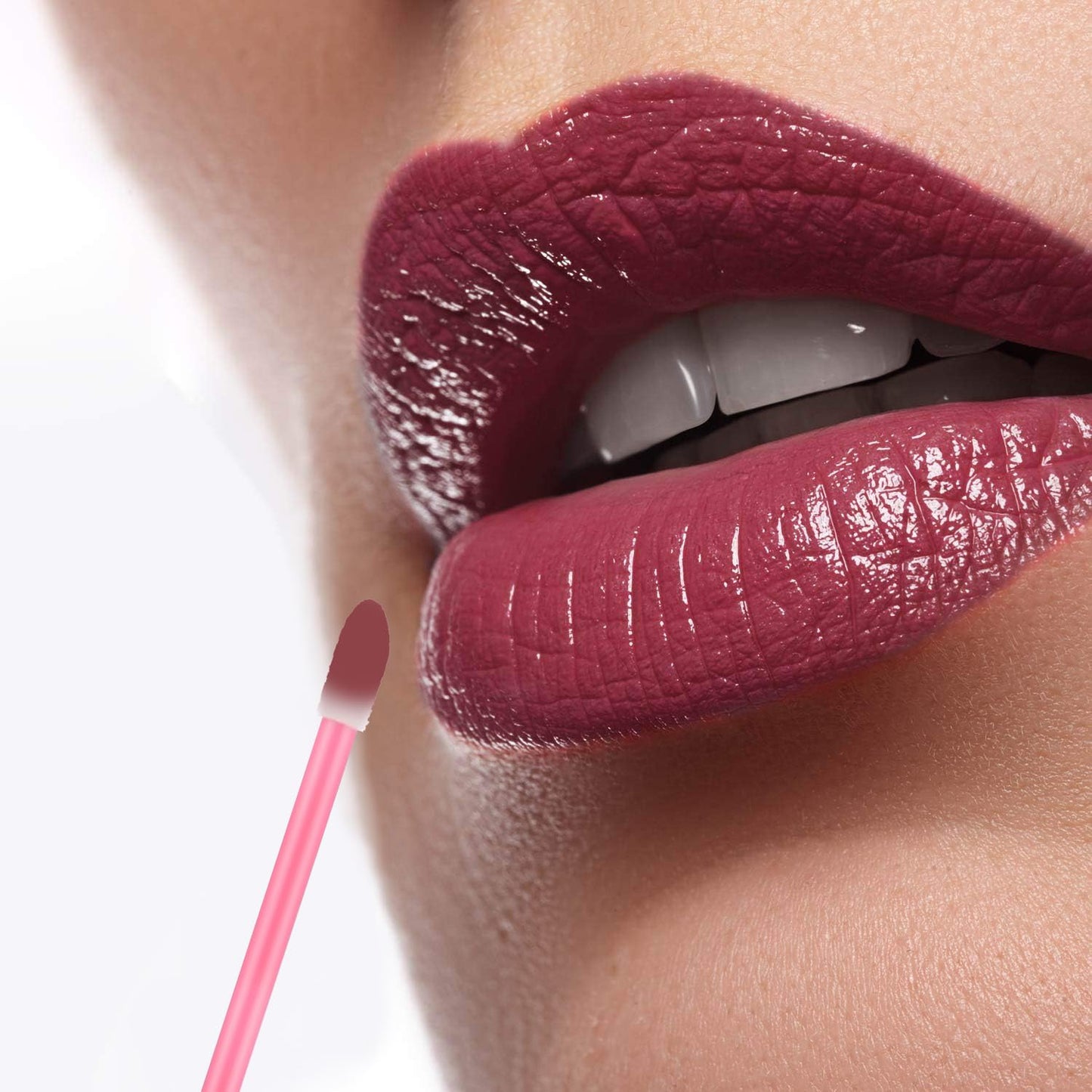 250-Pack Disposable Lip Brush Wands - Flocked Doe Foot Applicators for Lipstick, Gloss & Concealer, Travel-Friendly Makeup Tools with Black Handles (3.54 Inch)