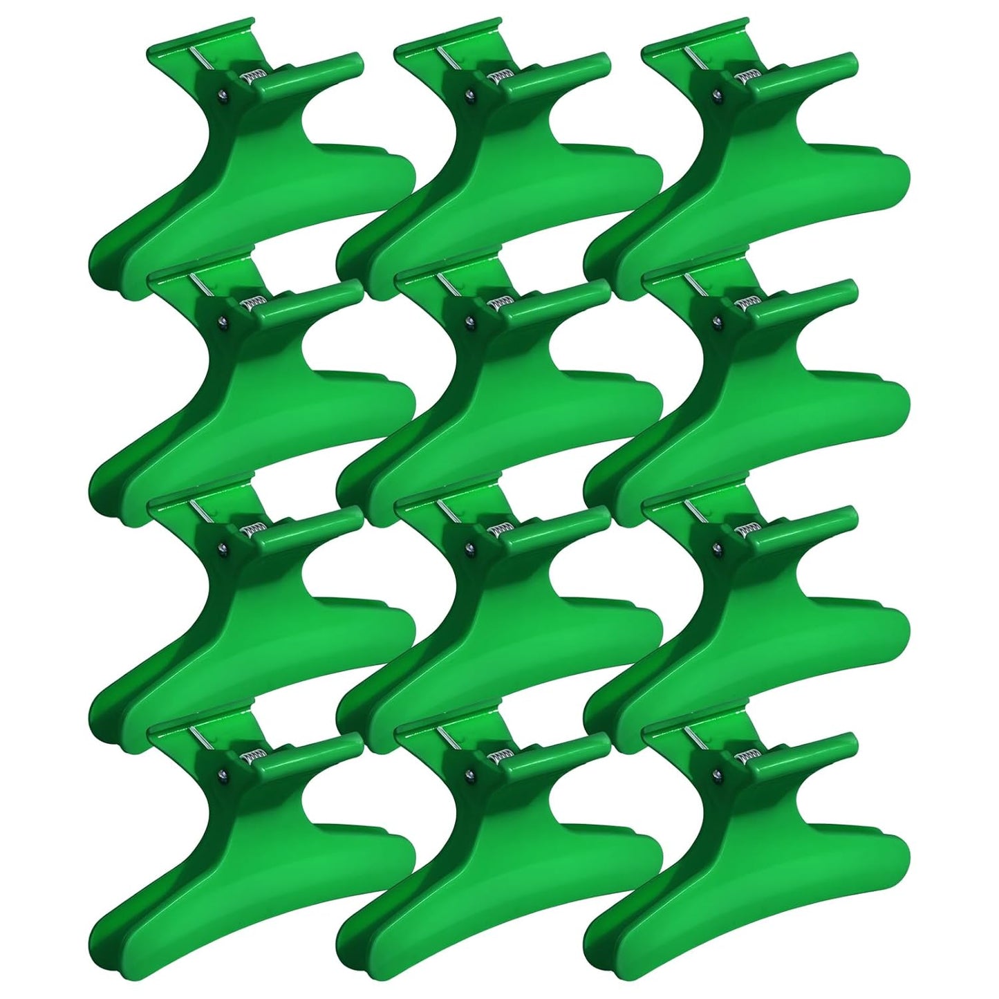 Ondder Green Butterfly Hair Clips for Styling Sectioning Pro Salon Butterfly Plastic Claw Clips Hair Styling Clip Barber Clips for Cutting, Coloring Hair, Hair Accessories for Women Girls