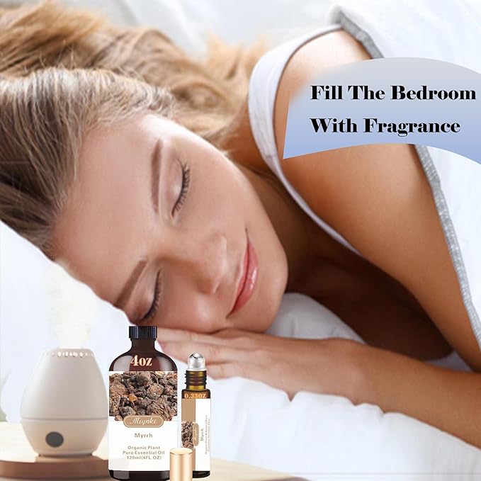 White Musk Essential Oil (4 oz/120 ml) with roll on (10 ml) -Natural, Aromatherapy, Diffuser, Massage, Relaxation, Stress Relief, Yoga, DIY Soap and Candle Making, Fragrance Oils, Spa, Gifts