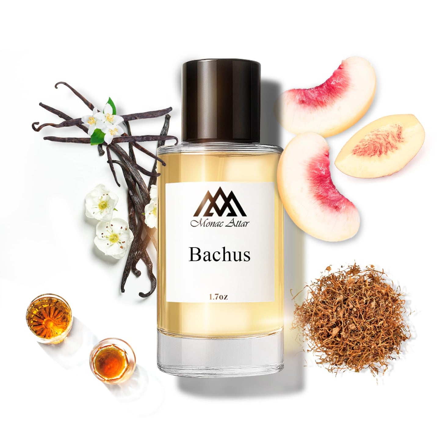 Monac Bachus Inspired By Triumph Of Bacchus, Eau De Parfum, 1.7oz/50ml, Unisex, Long Lasting Fragrance, Luxury Made Affordable