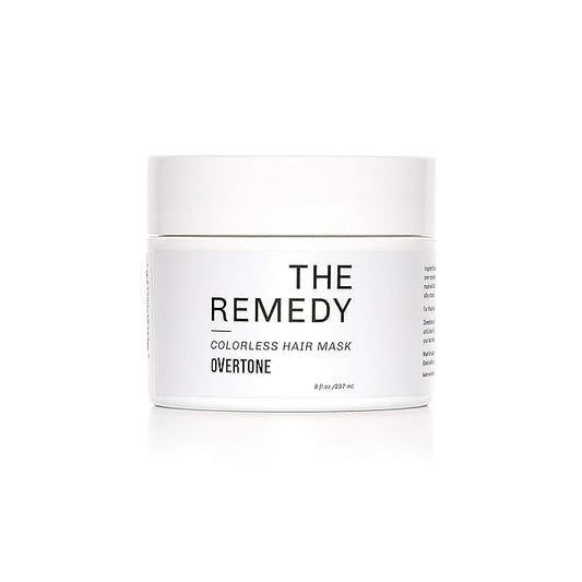 oVertone Haircare The Remedy Colorless Hydrating Mask with Shea Butter & Coconut Oil, Cruelty-Free, 8 oz