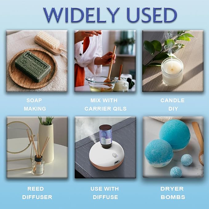 Essential Oils for Laundry - 100% Pure Essential Oils for Diffusers for Home,6x10ml(Clean)- Aromatherapy Oils for Humidifiers,Wool Dryer Balls,Clean Linen