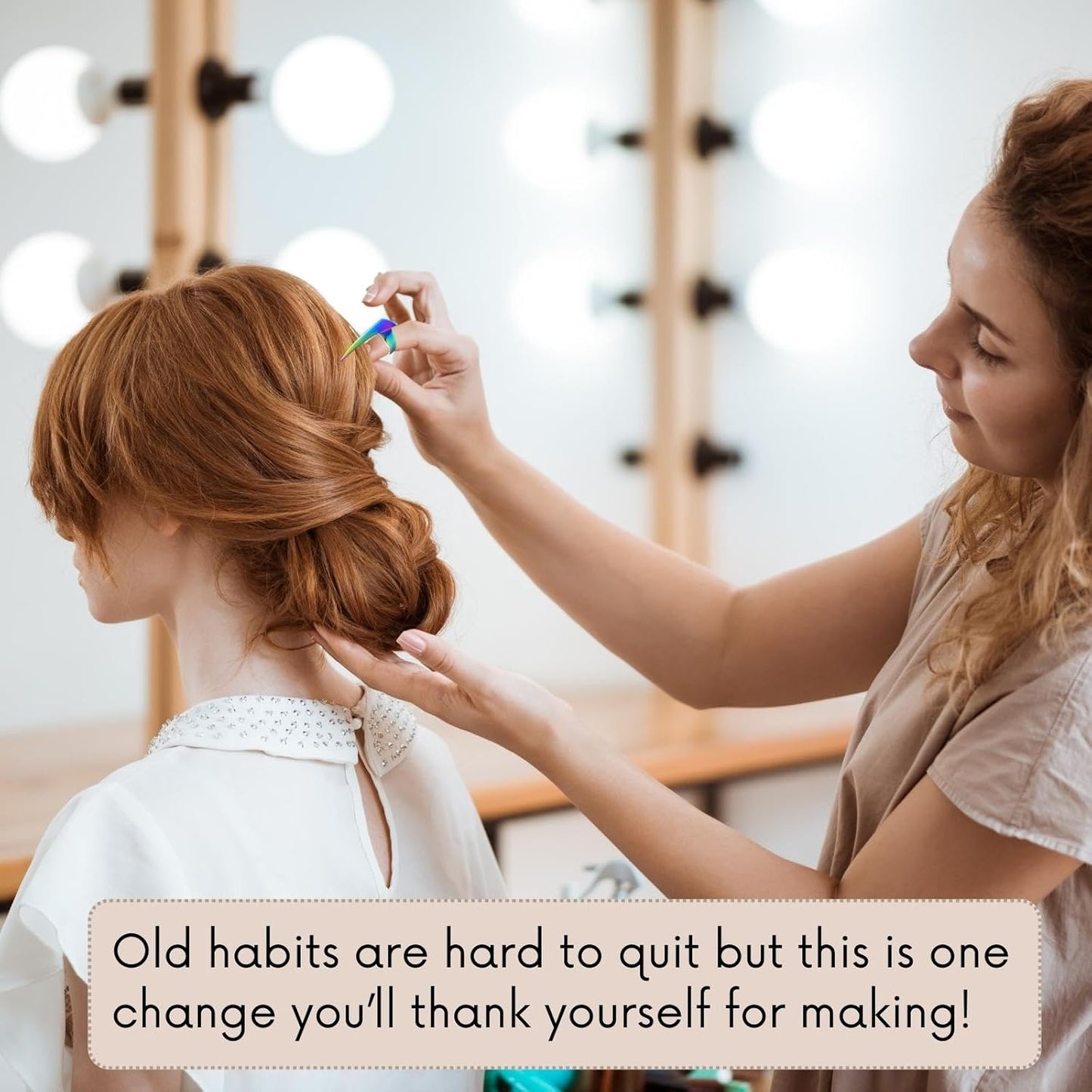 Quick Hair Braiding Tools & Sectioning Ring - Stainless Steel Braid Aid Finger Parting Tool for Durable Dreadlocks Wig, Weave Hair & Installation of Human Hair Extensions (Silver Antique)