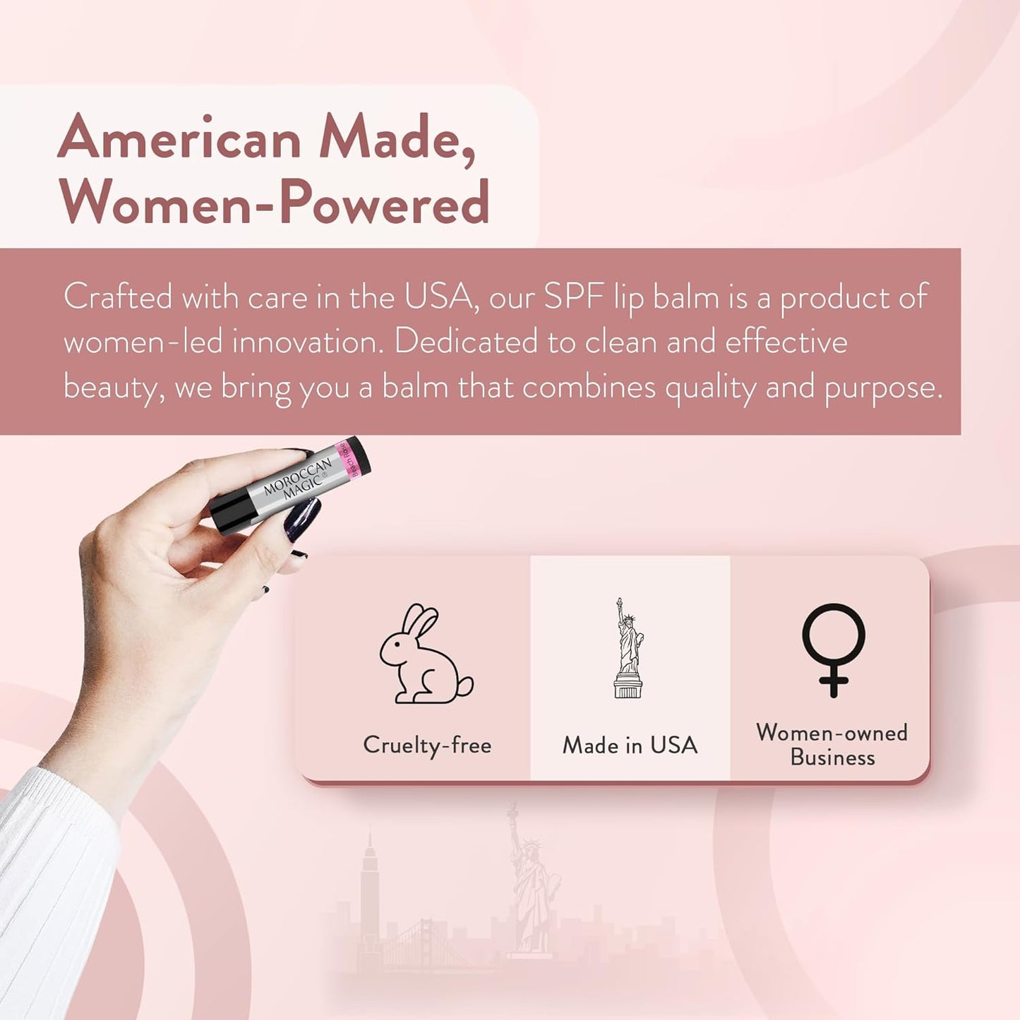 Moroccan Magic Coconut Almond SPF 15 Lip Balm | Argan Oil & Essential Oils | Family Owned | Cruelty Free | 2 Pack