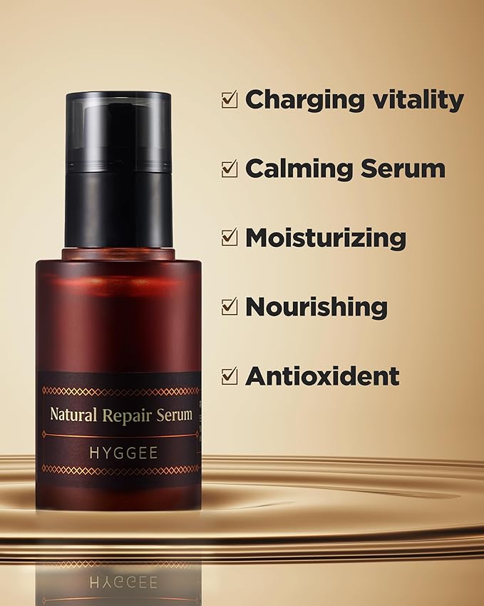 Natural Repair Serum - Hydrating & Nourishing Face Serum with Ginseng Extract - Antioxidant & Rejuvenating - Highly Concentrated Formula for Night Treatment - Skin Irritation Free, 1.01 fl.oz.