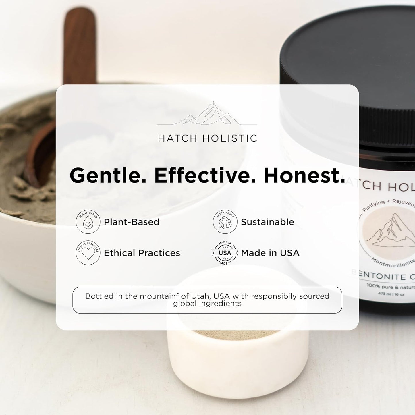 Organic Bentonite Clay 1 lb (16 oz) – Pure Mineral-Rich Detoxifying Clay Mask for Face, Body, And, Scalp, Helping In Natural Exfoliation, Deep Cleansing and Skin Revitalization