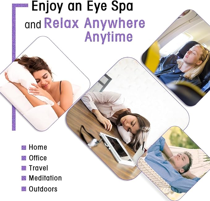 Sleep Mask for Travel Essentials,Steam Eye Mask,Warm Compress for Eyes, Heated Eye Mask Reduce Puffiness & Dark Circles & Soothe Tired Eyes, Self Care SPA Relaxation Gifts for Women 20 Packs,Lavender