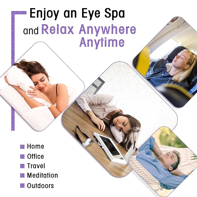 20 Packs Lavender Scented Steam Eye Mask, Heated Eye Mask for Dry Eyes & Relaxation, Self Heating Eye Compress for Sleep, Spa, Travel Essentials, Stress Relief Gifts for Women & Men, Stocking Stuffers