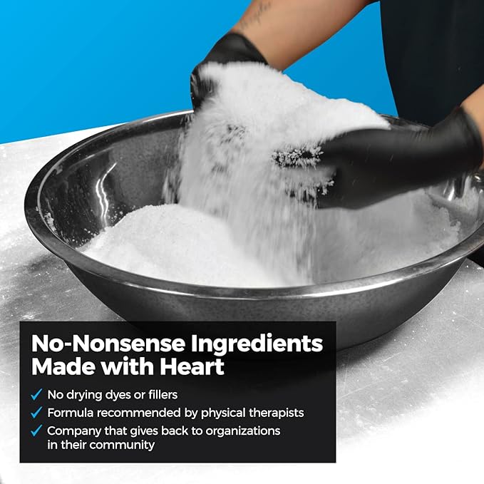 Arnica Infused USP Epsom Salts for Soaking for Pain- (2) 29oz Bags Muscle Recovery Magnesium Bath Soak with Essential Oils, and Turmeric - Ease Tired Muscle & Joint Soother, Foot Baths