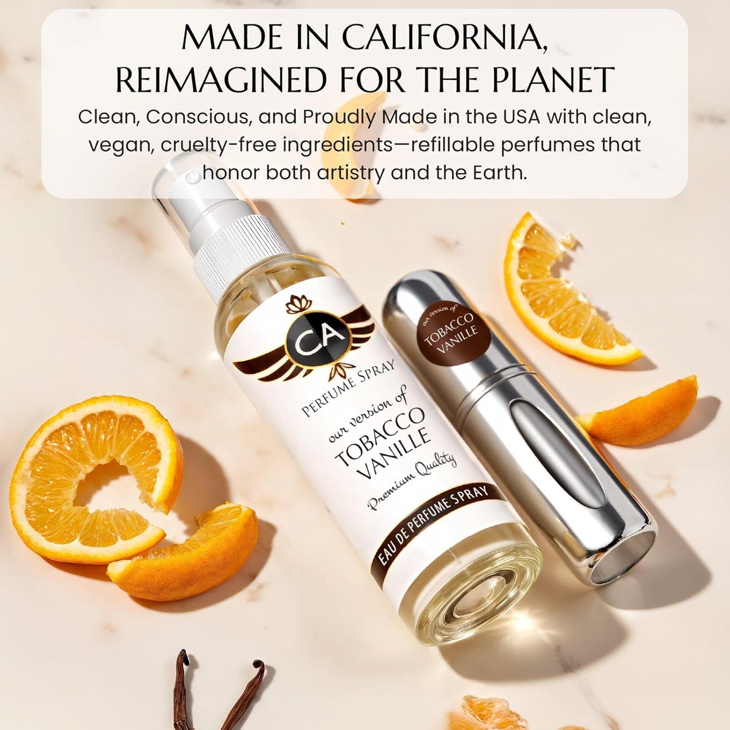 CA Perfume Impression of Neroli Portofilia For Women & Men Replica Version Fragrance Dupes Eau de Parfum Spray Refillable Bottle 2 Fl Oz/60ml X2