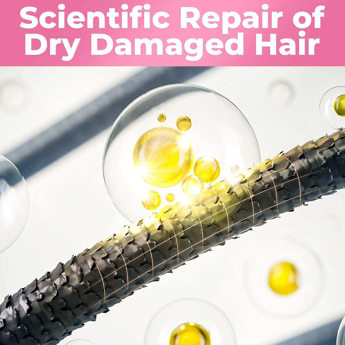 Collagen Hair Mask for Dry Damaged Hair, 8.45 Oz, Keratin Hair Mask, Deep Repair Conditioning, Hydration and Shine