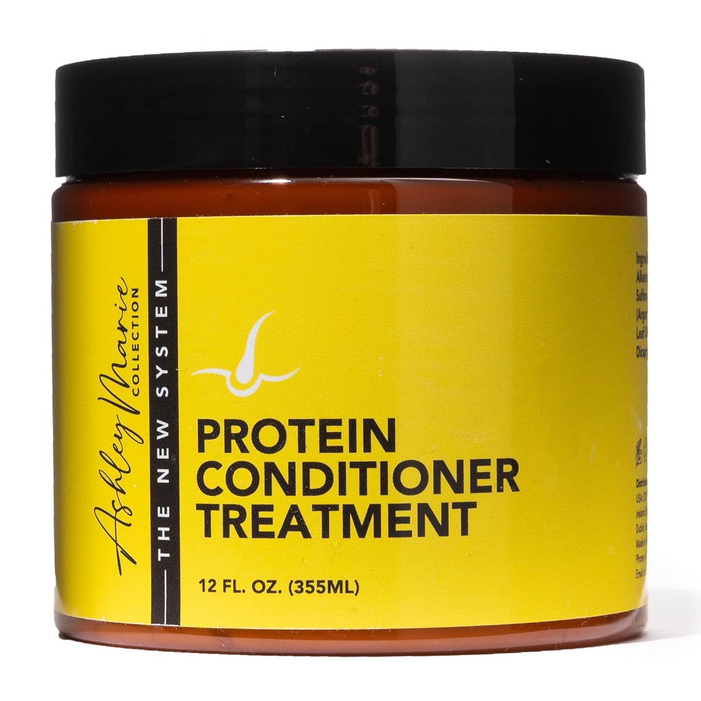 The Hair Diagram - Ashley Marie Protein Conditioner Treatment - Natural Strengthening Conditioner Enriched with Argan Oil & Hydrolyzed Wheat Protein - Color Safe - Paraben & Sulfate Free - 12oz