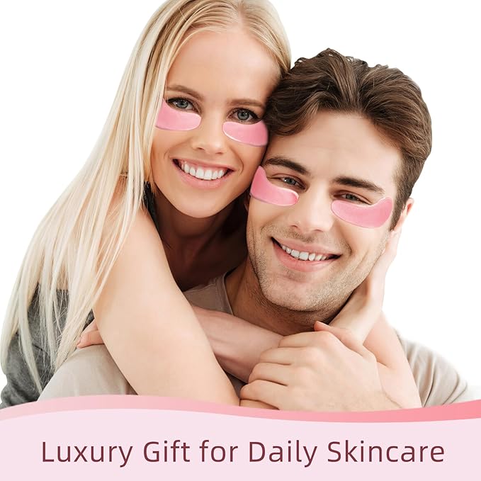 Under Eye Patches, 40 Pairs Eye Mask for Dark Circles, Puffy Eyes, Undereye Bags,Wrinkles,Eye Mask Patches with Rose, Eye Treatment Skin Care for Men & Women Gift