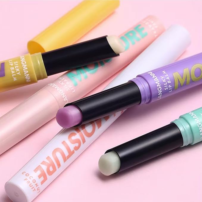 2 in 1 Moisturizing Tinted Lip Gloss Lip Balm Hydrating Glossy Hypoallergenic Natural Women Girls Teens Students Long Lasting Dry Lip Care Grape # 01