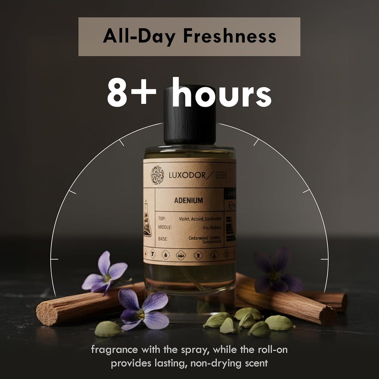 Inspired by S.antal 33 Eau De Parfum for women and men, Long Lastin, Vegan, 2-piece Bundle (Perfume Spray 3.4 fl. oz,100ml + Concentrated Perfume Oil 10ml)