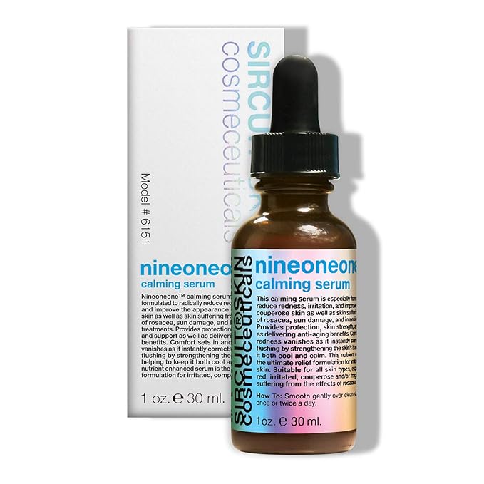 Sircuit Skin NINEONEONE Calming Serum - Hydrating Face Serum with Rhodiola Rosea Root Extract, Niacinamide, Botanical Extracts - Nourishing Facial Serum Supports Hydration (1 oz)