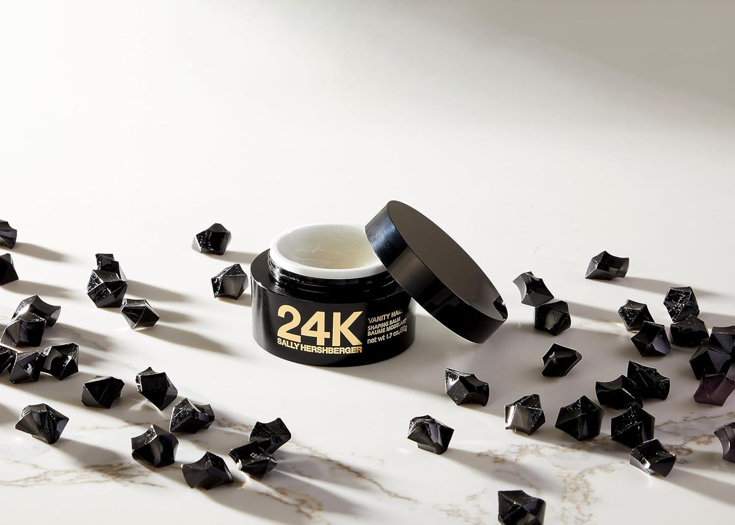 SALLY HERSHBERGER 24K Vanity Hair Shaping Balm - Smoothing, Buildup-Free Texturizing Balm For Sleek Shine - Infused With Soy Protein For A Soft and Flexible Hold - Paraben and Sulfate Free - 1.7 oz