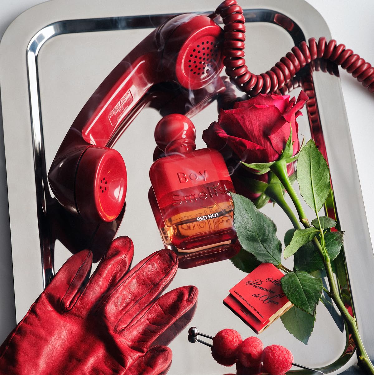 Boy Smells Red Hot Travel Spray – Raspberry, Rose, Incense and Cedarwood Scent – Spicy Fruity Unisex Perfume – Long Lasting Travel Size Spray – 10ml