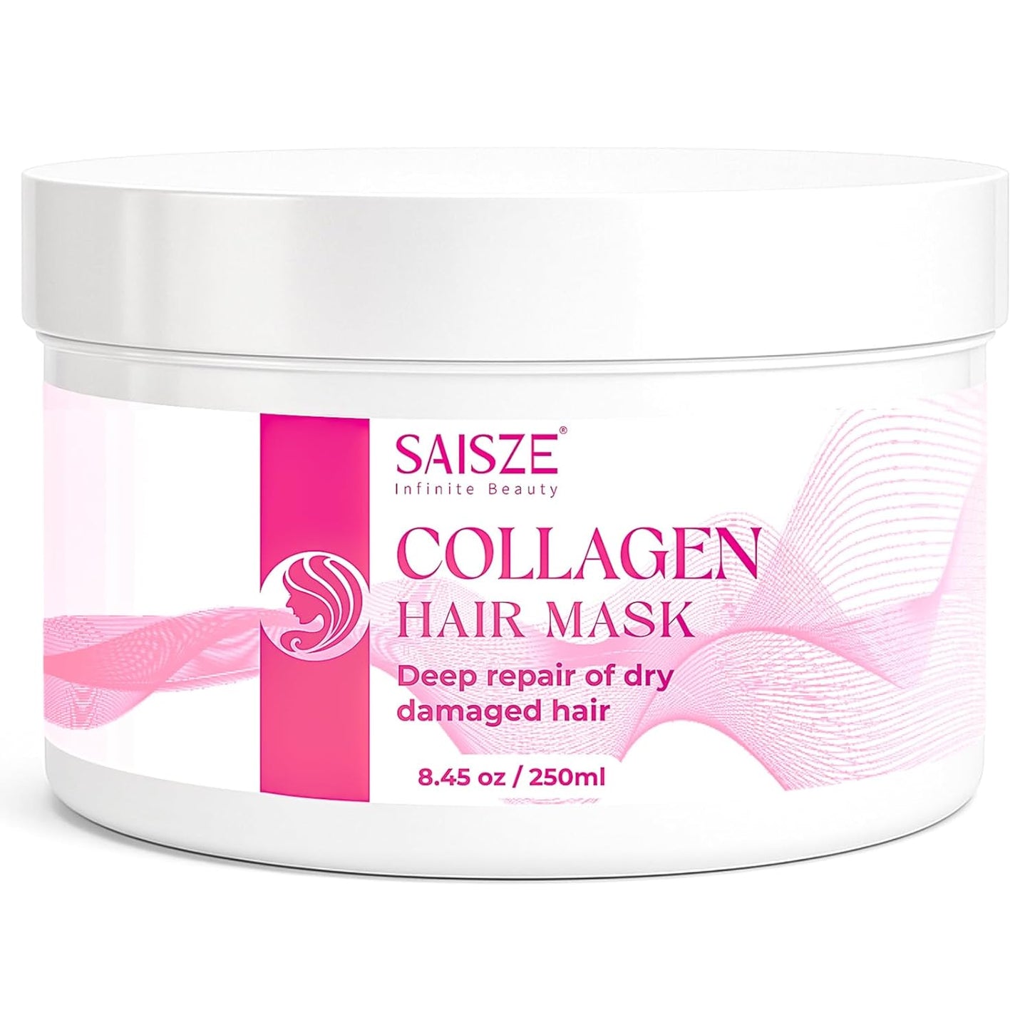 Collagen Hair Mask for Dry Damaged Hair, 8.45 Oz, Keratin Hair Mask, Deep Repair Conditioning, Hydration and Shine