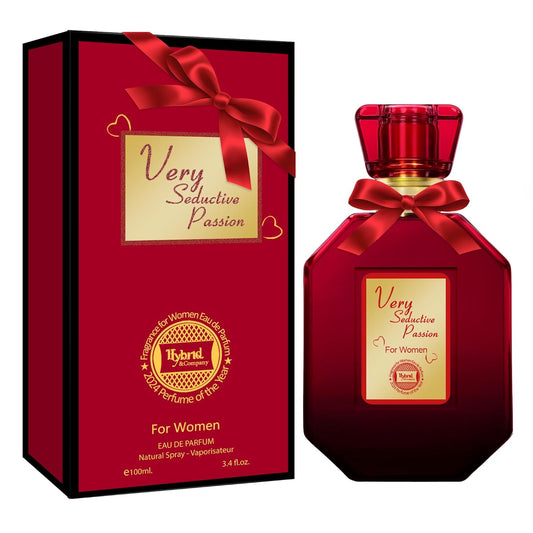 Hybrid & Company Very Seductive for Women Eau De Parfum Natural Spray Sensual Scent, 3.4 Fl Oz
