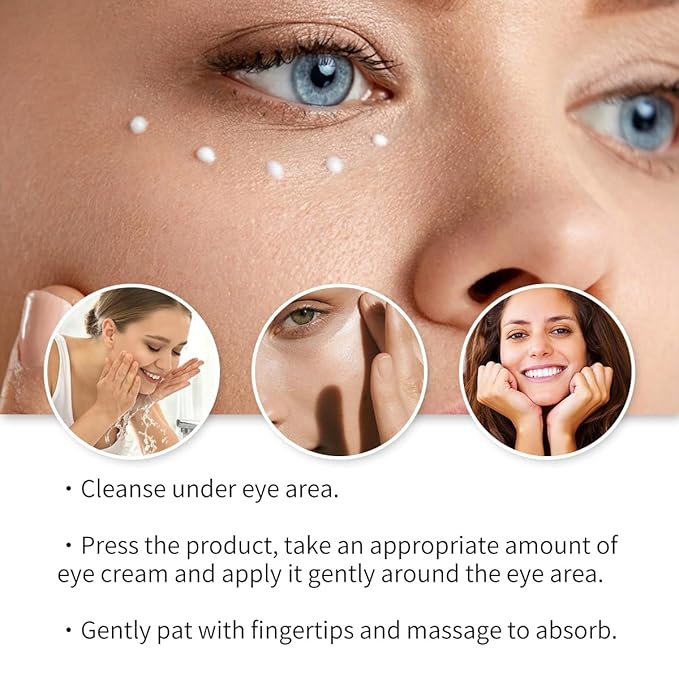 Retinol Eye Cream for Dark Circles & Wrinkles - Advanced Night Repair Treatment with Hyaluronic Acid & Vitamin E | Reduces Puffiness, Fine Lines & Eye Bags | Dermatologist Tested (15ml)