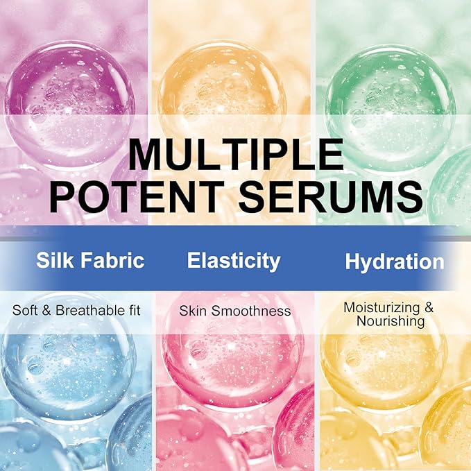 12 Pack Sheet Face Masks Skincare for All Skin Types, Gentle & Nourishing Skincare Face Masks, Suitable for Sensitive Skin, Bulk Facial Mask Set for Women & Face Spa