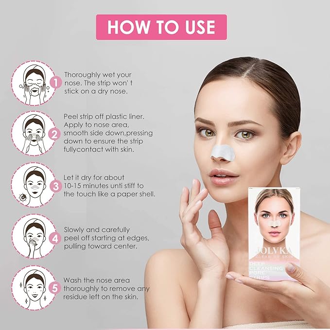 Blackhead Remover Pore Strips for Nose - 65 Strips - Charcoal Blackheads Removal - Blackhead Strip - Pore Cleaner