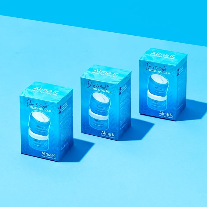 Alma K Day and Night Set - Hydrating Day Cream for Normal to Combination Skin - Nourishing Night Cream for All Skin Types - Face Moisturizer - 2 Pc