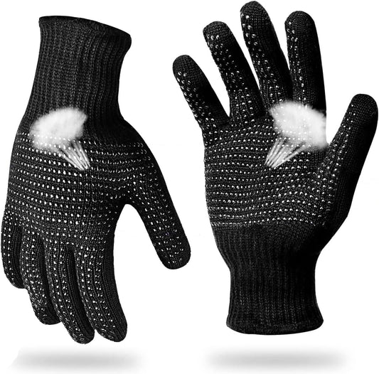Heat‑Resistant Gloves–Silicone‑Grip Protection for Hair Styling, Curling & Flat Iron, Heat Press, Sublimation–Universal Fit