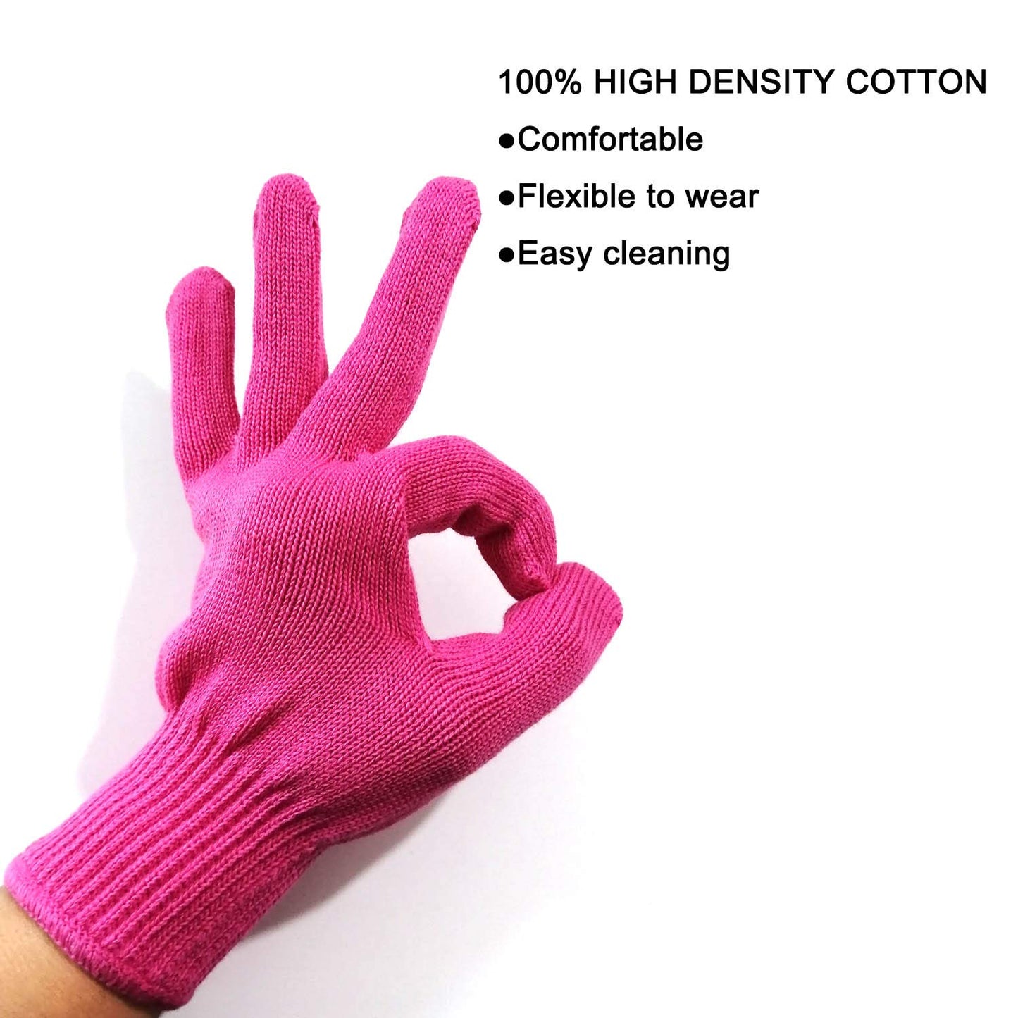 Lessmon Professional Heat Resistant Glove for Hair Styling Heat Blocking for Curling, Flat Iron and Curling Wand Suitable for Left and Right Hands, 1 Piece, Pink