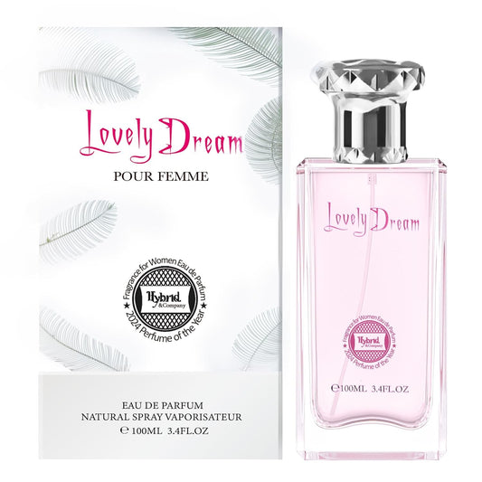 Hybrid & Company Women Lovely Dream Can Pour Femme Eau De Parfum Vaporisateur Natural Spray 3.4 Fl Oz