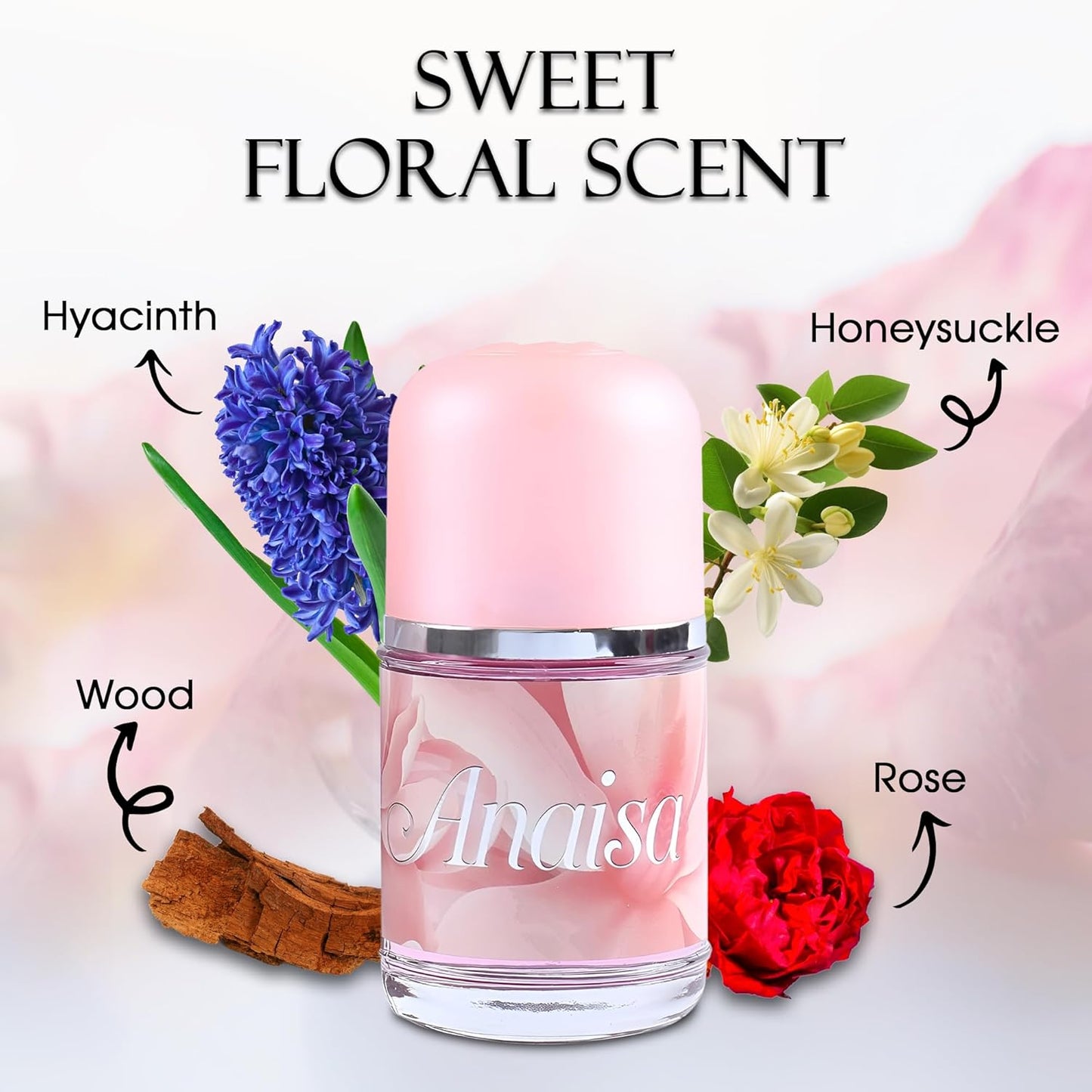 Women's Perfume Combo Set Milano Women&Anaisa Floral Fruity Fragrance Eau De Parfum Elegant 100ml Bottle Natural Spray Each for Daily Used