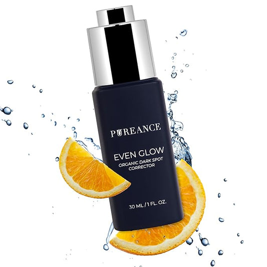 Even Glow - Organic Vitamin C Serum for Dark Spots on Face - Dark Spot Corrector, Dark Spot Remover for Face & Body - with Kakadu Plum Extract, Maple Leaf Extract, Aloe Leaf Juice & More - 1 Fl Oz