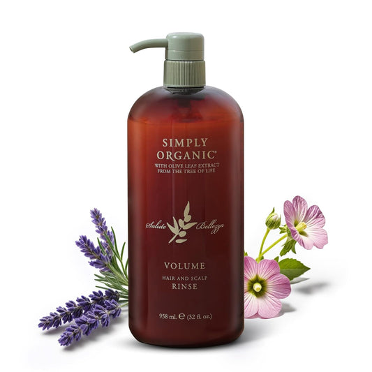 Thinning Hair Volumizing Deep Conditioner Scalp Rinse, Made in Italy, All Natural Cruelty Free Hair Care for Women & Men, Lavender, Mint, Olive Leaf Extract with Pump, 32 fl oz/958 ml, VOLUME