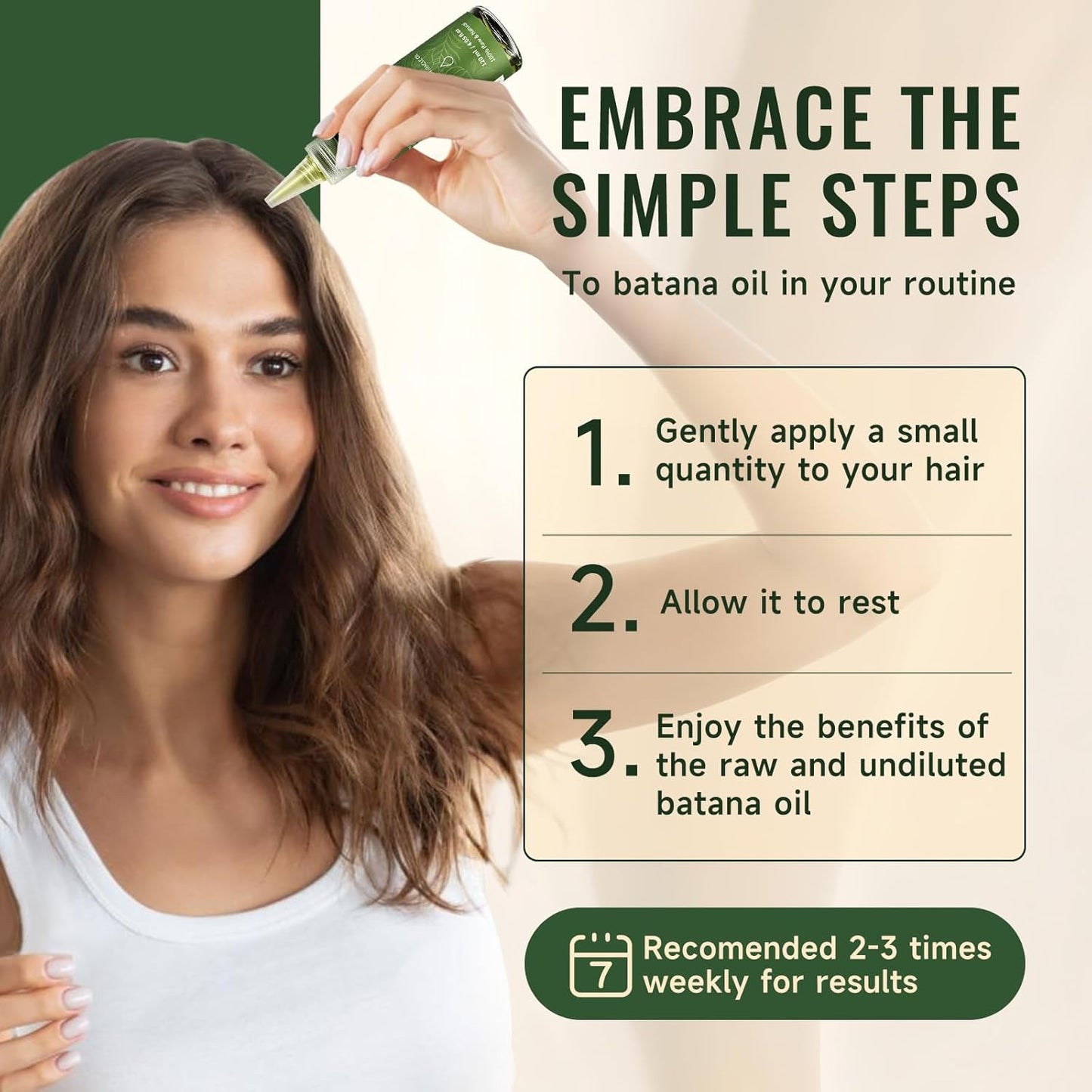 Batana Oil - Dr Sebi Organic Oil for Hair Growth, 100% Raw Pure Natural from Honduras, Deeply Nourishing Scalp for Thicker & Stronger Hair, 4.05 fl oz