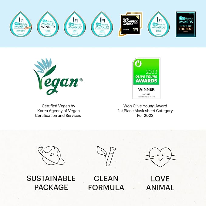 Torriden DIVE IN Hyaluronic Acid Facial Mask (10 sheets) | Extra Moisturizing Care | Hyaluronic Acid, Panthenol, Allantoin | Korean Face Mask