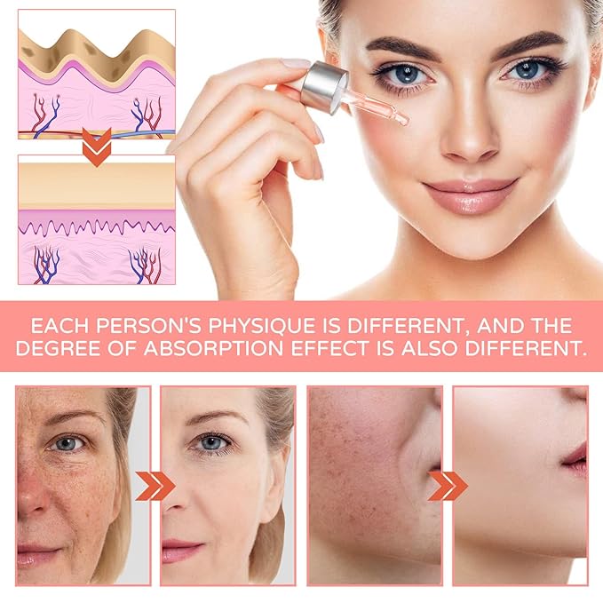 "5-in-1 Vitamin C Face Serum with Hyaluronic Acid, Collagen, Niacinamide - Anti-Aging & Moisturizing Formula for Firm, Even Skin Tone - 30ml"