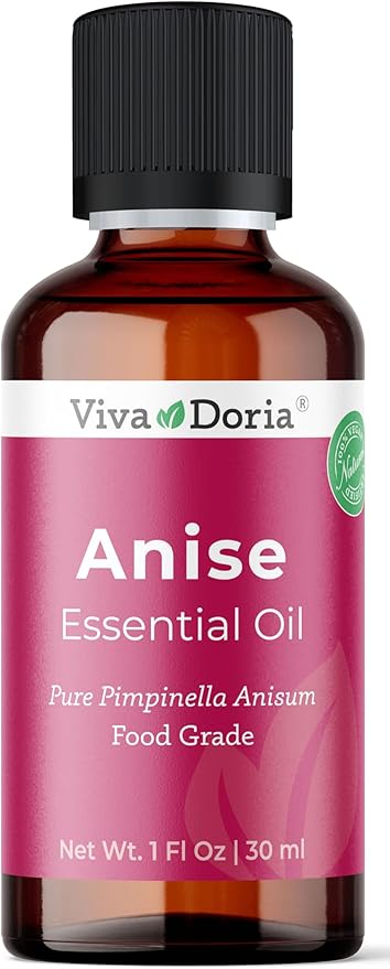 Viva Doria Anise Essential Oil, 100% Pure, Natural, Anise Star Essential Oil, Undiluted, for Aromatherapy | Food Grade, 30 mL (1 Fluid Ounce)